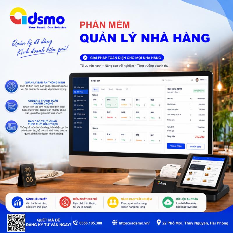 Phần mềm quản lý nhà hàng